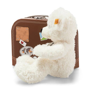 LOTTE TEDDY BEAR IN SUITCASE, 11 INCHES, EAN 111464