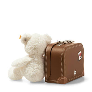 LOTTE TEDDY BEAR IN SUITCASE, 11 INCHES, EAN 111464