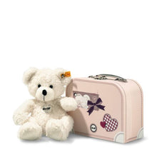 Load image into Gallery viewer, LOTTE TEDDY BEAR IN SUITCASE, 11 INCHES, EAN 111563